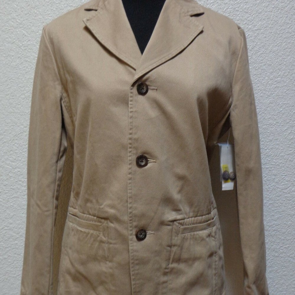 YOUNG MEN/YOUTH KHAKI TAN BLAZER  SIZE 16